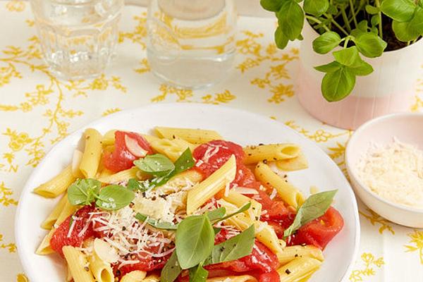 Penne with Oven Tomato Sauce