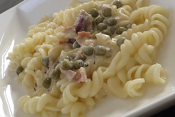 Penne with Pea and Mascarpone Sauce