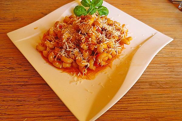Penne with Tuna `Humpback Noodles`