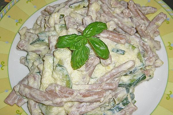 Penne with Zucchini and Ricotta Sauce