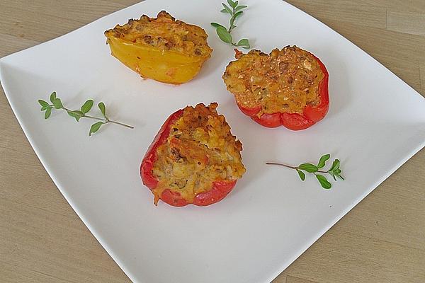 Peppers with Potato Minced Meat Filling