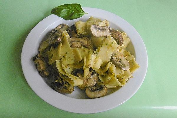 Pesto – Pasta with Mushrooms