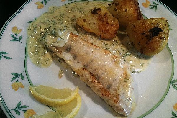 Pikeperch Fillet in Dill Cream Sauce