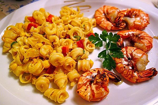 Pineapple – Scampi – Curry – Pasta Salad