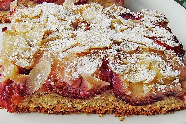 Plum Cake with Amaretto Topping