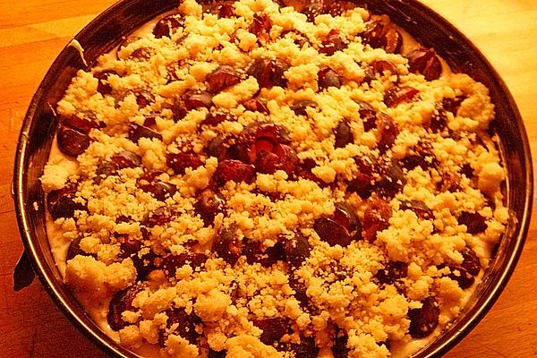 Plum Cake with Cinnamon Crumble with Difference