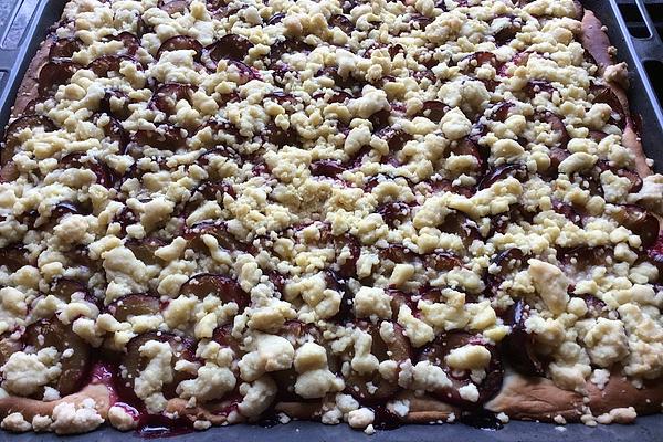 Plum Cake with Crumble