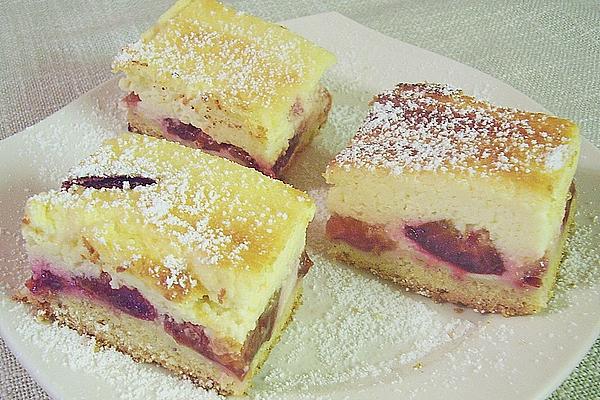 Plum Cake with Curd Topping
