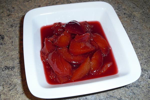 Plum Compote with Cointreau