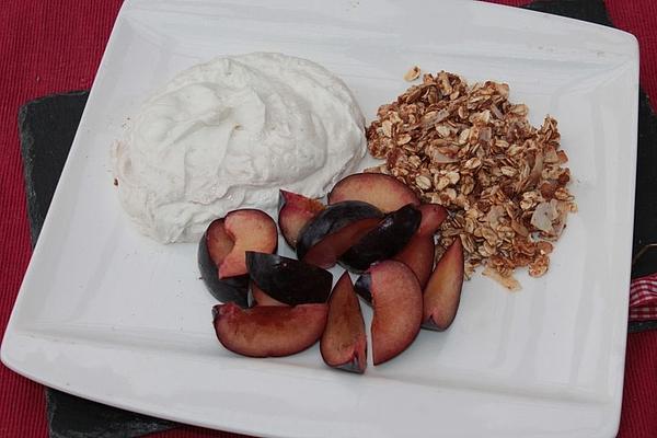 Plum Crunch Curd Dessert