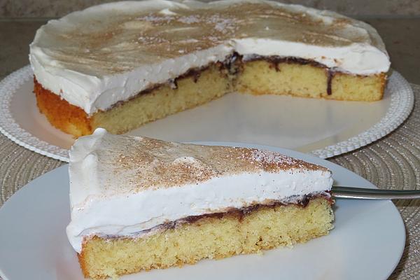 Plum Jam Cake with Sour Cream