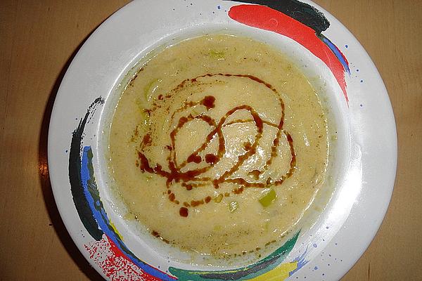 Polenta Soup with Leek