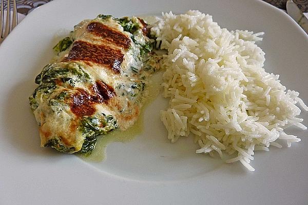 Pollack with Spinach