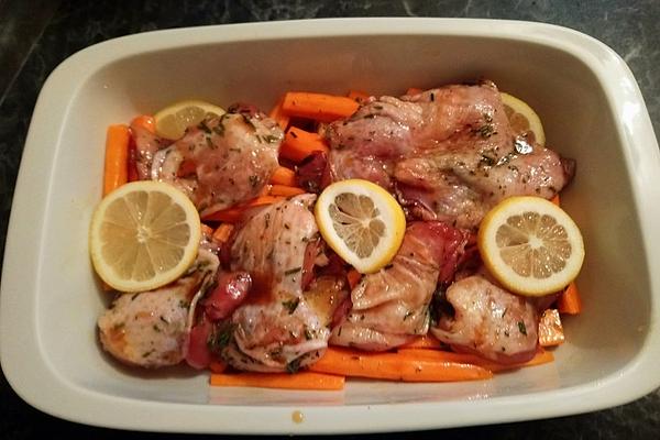 Pollo Fino with Honey Carrots and Lemon