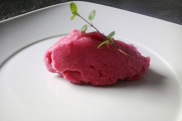 Pomegranate Sorbet with Long Pepper