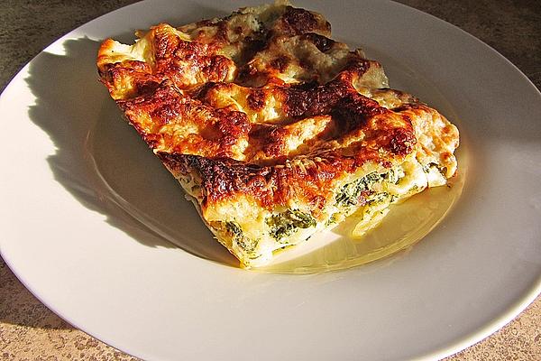 Porcini Mushroom Lasagna with Spinach