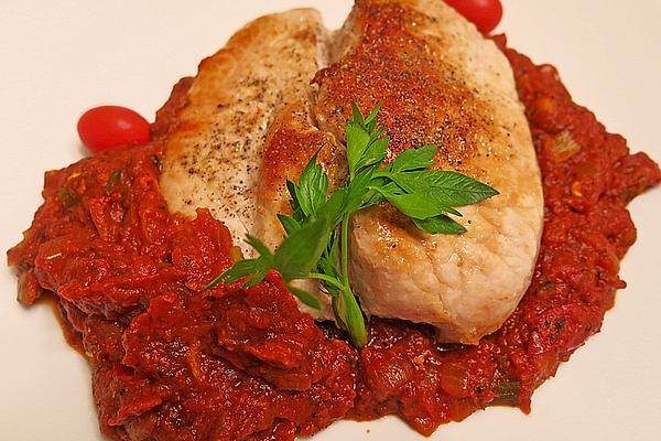 Pork Chops with Tomatoes and Garlic