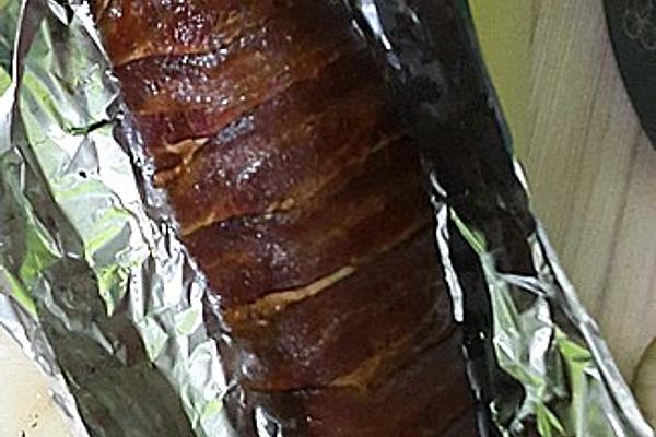 Pork Fillet in Bacon on Smoker
