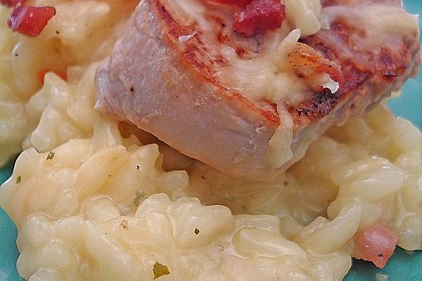Pork Fillet on Cheese Risotto