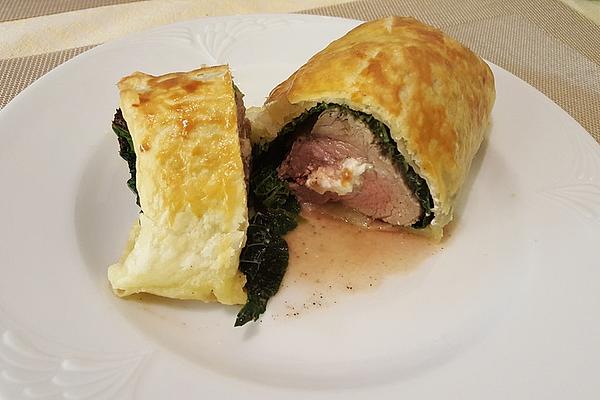 Pork Fillet Wrapped in Savoy Cabbage Puff Pastry