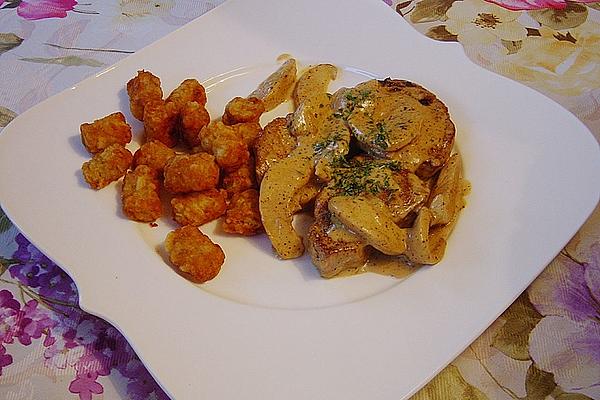 Pork Loin Flambéed with Calvados