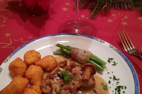 Pork Loin with Mushroom Cream Sauce