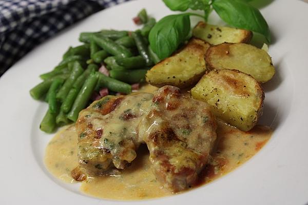 Pork Medallions in Basil Sauce