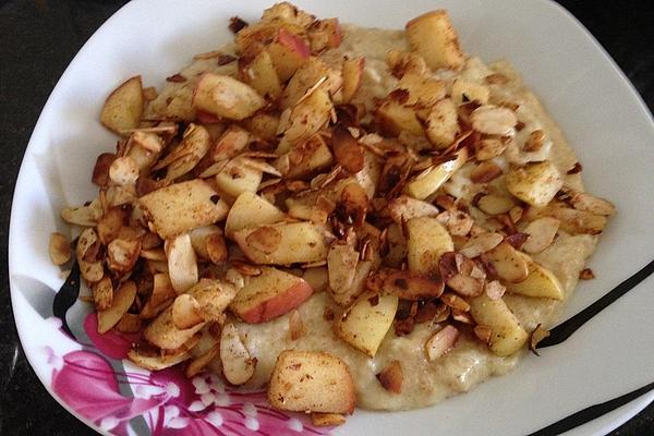 Porridge with Egg, Almonds and Apples
