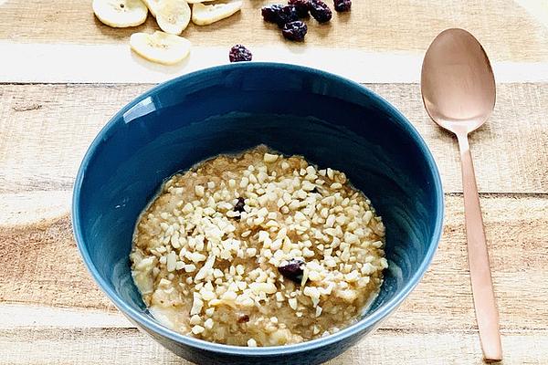 Porridge with Nuts and Maple Syrup