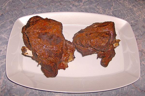 Pot Roast from Sheep in Roasting Tube