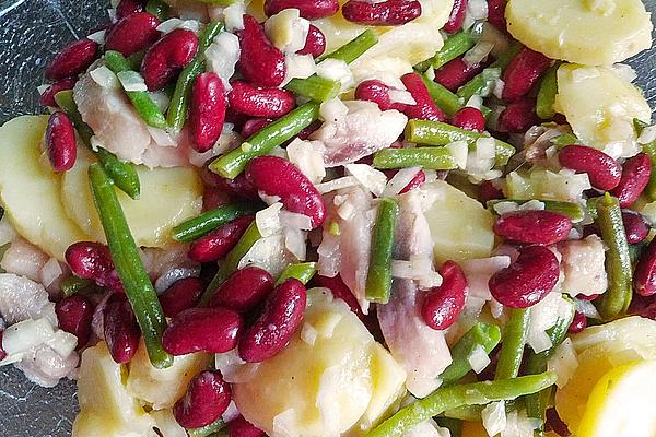 Potato and Bean Salad with Herring