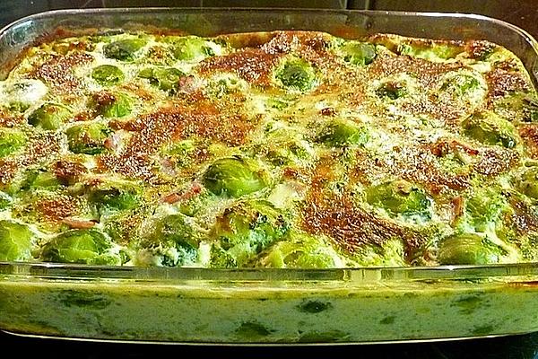 Potato and Brussels Sprouts Gratin