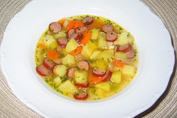 Potato and Carrot Stew with Mini Salami