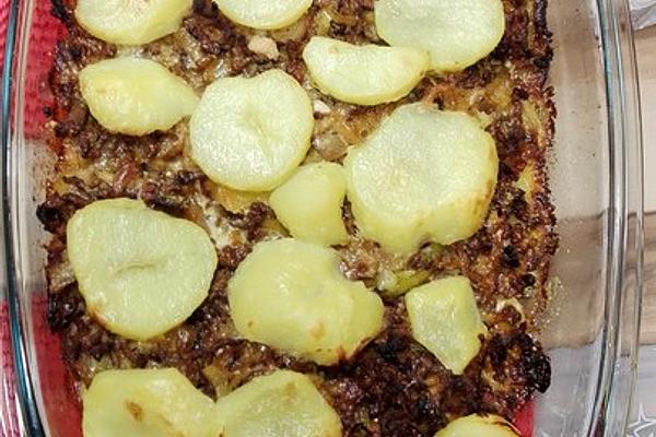 Potato and Leek Mince Casserole