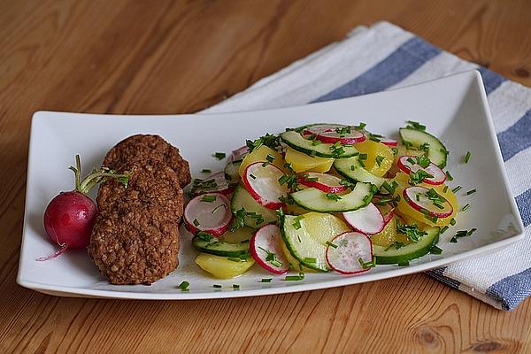 Potato and Radish Salad with Cucumber and Herbs