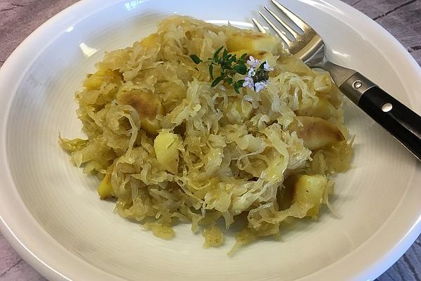 Potato and Sauerkraut Pan
