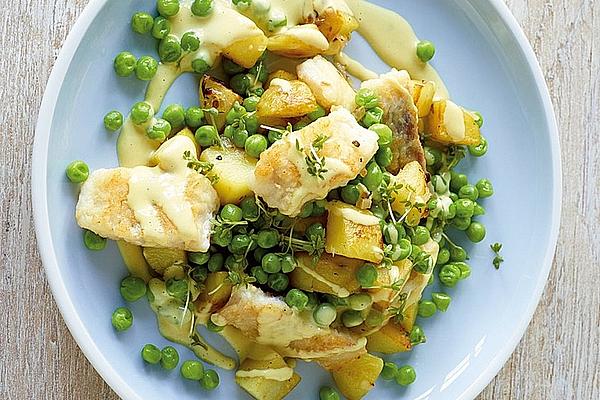 Potato and Turkey Pan with Peas