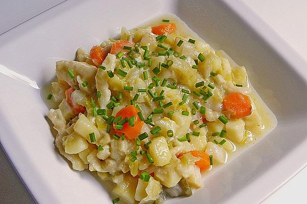Potato and Vegetable Pot with Spaetzle