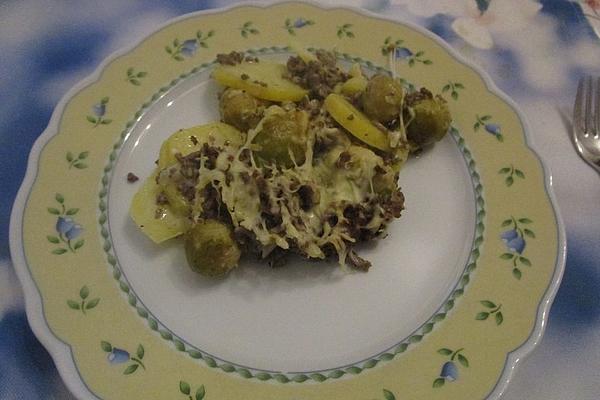 Potato – Brussels Sprouts – Mince – Casserole