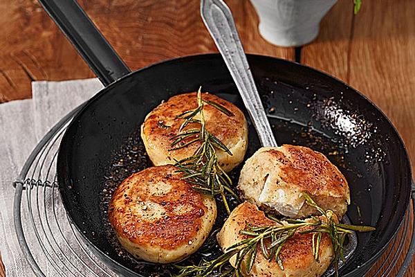 Potato Cakes Filled with Sheep Cheese