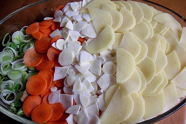 Potato Casserole with Autumn Vegetables