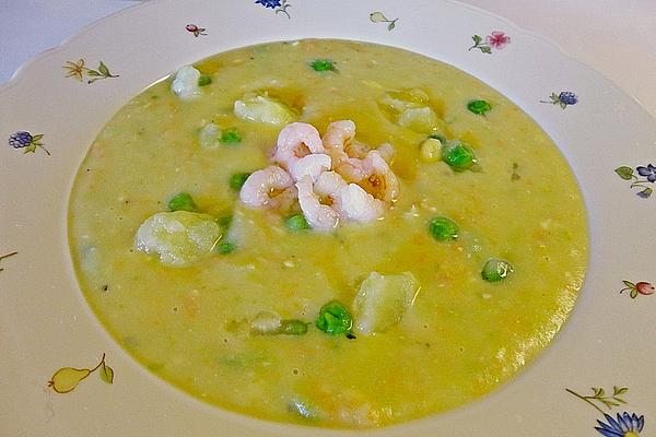 Potato – Cheese – Soup with Shrimp