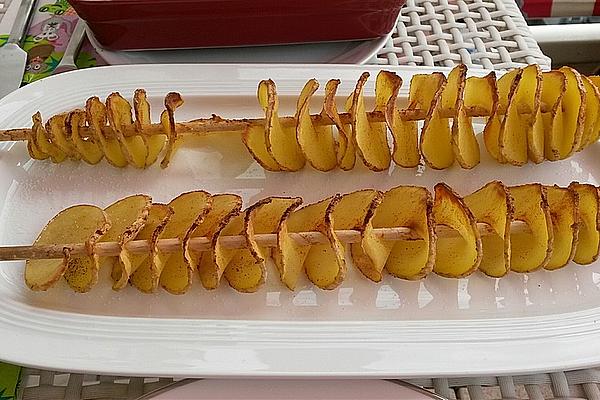 Potato Chips on Skewers