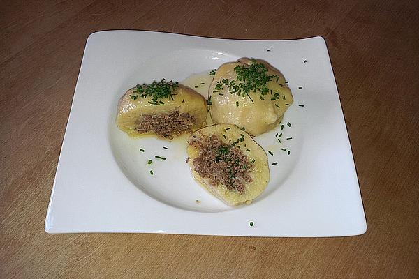 Potato Dumplings Filled with Minced Meat