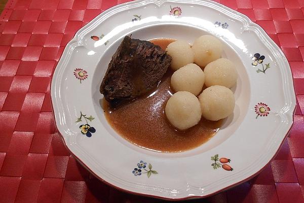 Potato Dumplings Made from Boiled Potatoes Great-grandmother`s Style