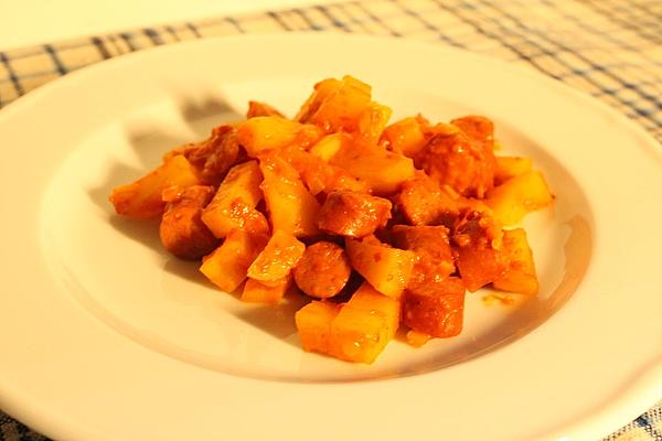 Potato Goulash with Debrecziner Sausages