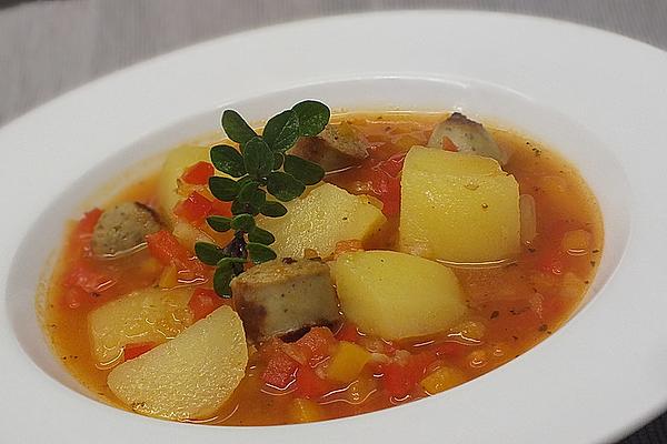 Potato Goulash with Sausage and Paprika