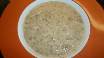 Curry Mince Leek Soup