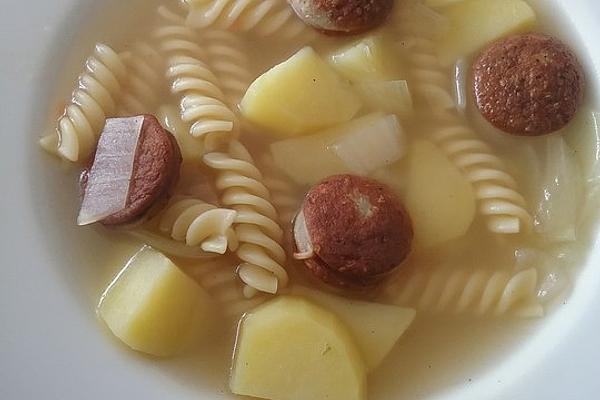Potato Noodle Soup with Eyes