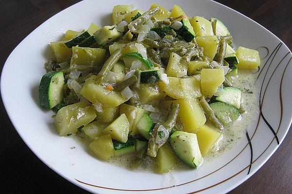 Potato Pan with Beans and Zucchini
